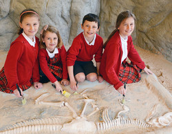 Parc Eglos primary school at Dino-Dig Flambards Jurassic Journey